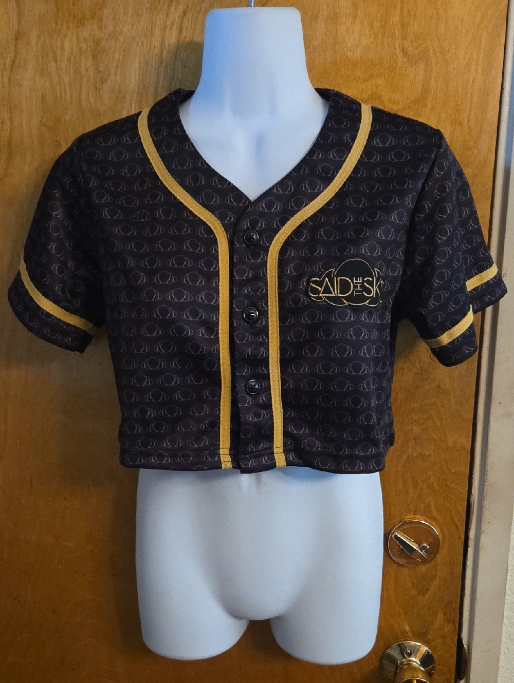 Said The Sky Womens Cropped Jersey Size Small